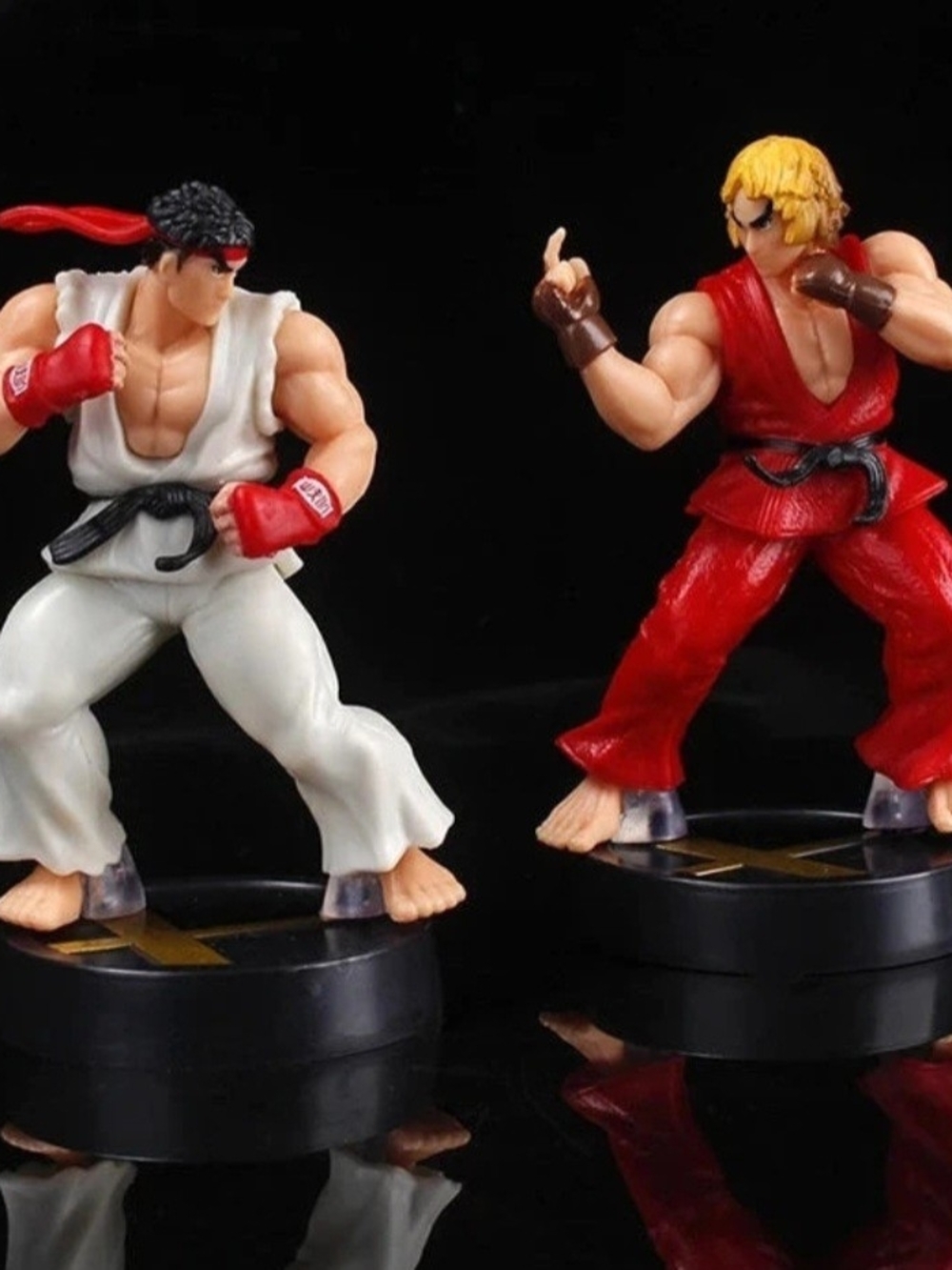 Novelty Street Fighter Ryu and Ken Action Figures Set